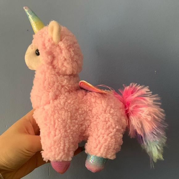 Unicorn Lama Plushie 🩷🩵💛 - Picture 1 of 5